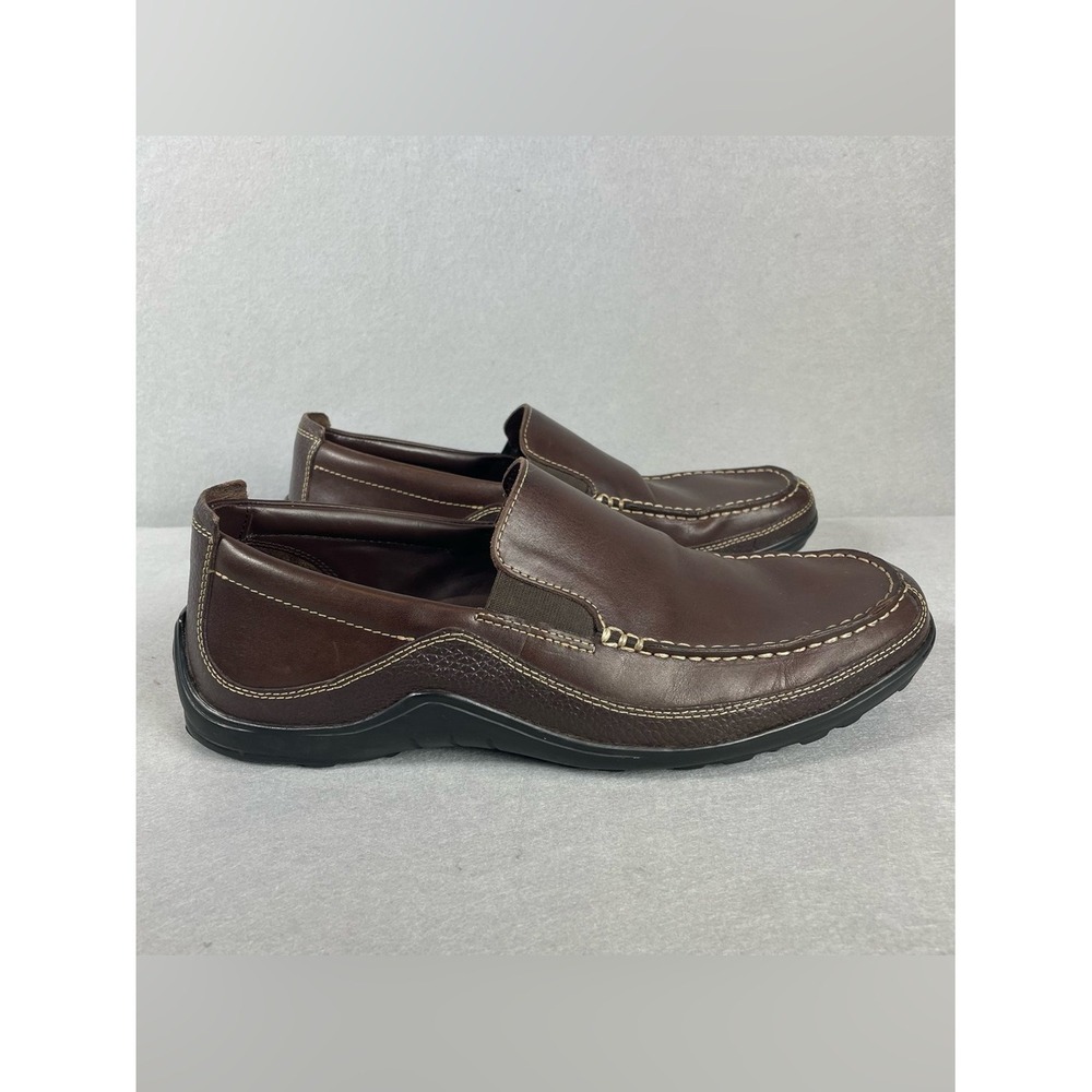 Cole Haan Tucker Venetian Dark Brown Leather Slip-On Loafers Mens 11M C04059 - Picture 5 of 12